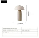 Wabi-Sabi Style Pottery Desk Lamp for Bedroom and Living Room by Axyaa