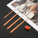 Axyaa Matte Flatware Set - Stainless Steel Knife Fork Spoon Dinnerware