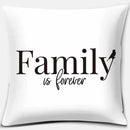 Axyaa Geometric Print Cushion Cover, Black and White, Square Pillowcase