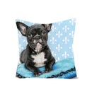 Axyaa Dog Print Linen Pillow Cover 45X45cm