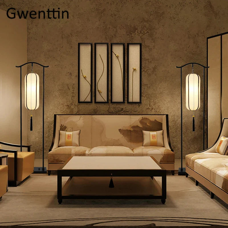 Axyaa Classical Lantern Floor Lamp for Elegant Home Lighting