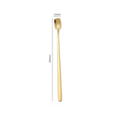 Axyaa Stainless Steel Square Coffee Spoons - Long Handle Dessert Spoons for Kitchen