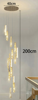 Axyaa Crystal Chandeliers Indoor LED Ceiling Light for Living Room