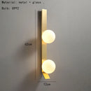 Axyaa White Glass Wall Lights Gold Metal G9 Bulb Luxury Indoor Bedroom Living Room