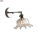 Axyaa Clear Glass Silver LED Wall Sconce, Adjustable Arm, Switch, E26 E27 Socket
