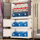 Axyaa 72cm Foldable Storage Cabinet with Rolling Wheels - Bedroom/Living Room/Bathroom Organi