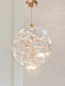 Axyaa Red Crystal Pendant Lamp: Nordic Design for Luxurious Living Room and Bedroom