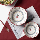 Axyaa Retro Ceramic Fruit Bowl Set for Stylish Table Presentation