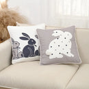 Axyaa Nordic Easter Bunny Throw Pillowcase 45X45 Cartoon Decoration Cojines
