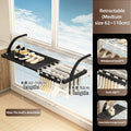 Axyaa Foldable Balcony Clothes Drying Rack - Portable, Retractable, and Space-Saving