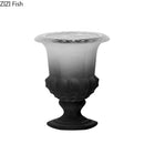 Axyaa Goblet Glass Vase: Elegant Desk Decor for Hydroponics, Flowers, and Artificial Floral Display