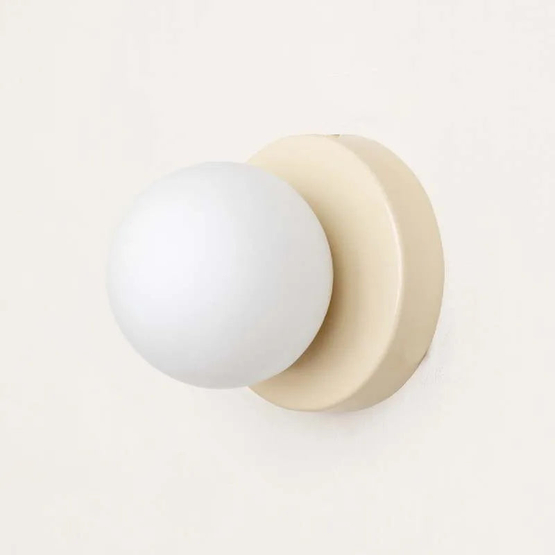 Axyaa Macaron Glass LED Wall Lamp for Bedroom Corridor Decor