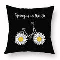 Axyaa Yellow Daisy Peach Skin Pillowcase