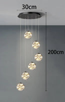 Axyaa Crystal Chandeliers: Modern LED Ceiling Hanging Lights for Living Room