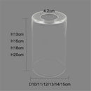 Axyaa Clear Glass Cylinder Lamp Shade for E27 E26 Socket Vanity Floor Chandelier
