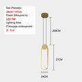 Axyaa Nordic Brass LED Pendant Chandelier Cozy Modern Bedroom Light Fixtures