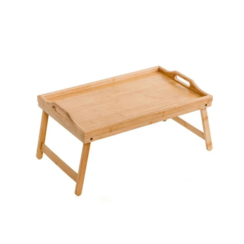 Bamboo Mini Dining Table for Breakfast & Dessert, Axyaa Living Room Bedroom Essential