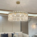 Axyaa Luxury Crystal Chandelier: Elegant LED Decor for Home Living Room & Bedroom