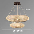 Axyaa Crystal Chandelier Pendant Light for Living Room Dining Room Ceiling