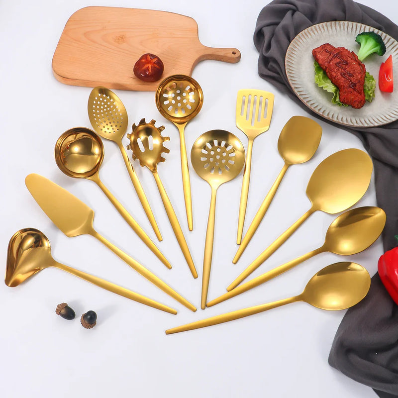 Axyaa Stainless Steel Tableware Set for Hotels, Restaurants, Parties, and Buffets