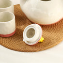 Axyaa Ceramic Duck Water Kettle - Charming Tea Set for Afternoon Tea