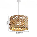 Axyaa Wabi Sabi Pendant Lights: Elegant Rattan Hanging Lamps for Bar Table, Living Room, and Restaurant
