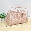 Axyaa Summer Shopping Handbag: Large-capacity Hollow Organizer for Home Laundry Storage