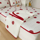 Axyaa Summer Comforter Set with Cool Feeling Fabric, Ice Silk Sheet, Pillowcase