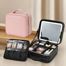Axyaa LED Vanity Makeup Bag - 3 Light Modes, Travel Friendly Makeup Case