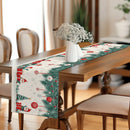 Festive Watercolor Table Runner by Axyaa: Christmas Kitchen Decor & Wedding Party Essential