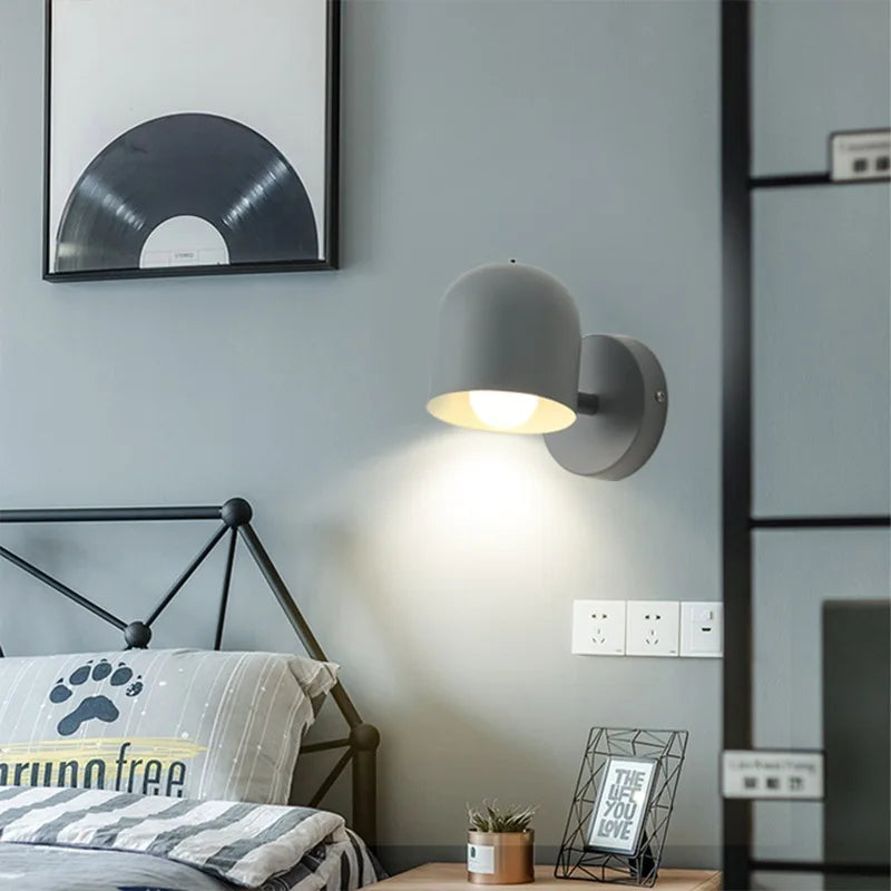 Nordic Minimalist Wall Sconce Macaron Aisle Light for Bedside and Cloakroom