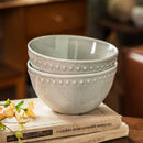 Axyaa Retro Style Ceramic Noodle Salad Bowl - Premium Tableware