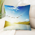 Axyaa Sea Waves Beach Pillowcase - Creative Office Car Home Lumbar Cushion Cover