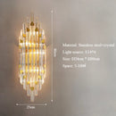 Axyaa Luxury Crystal Wall Lamp for Living Room, Hotel Banquet Hall, Staircase Corridor