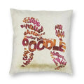 Pink Convertible Pillowcase White Poodle Sofa Cushion Cover Axyaa Home Decor