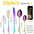 Axyaa 20-Piece Stainless Steel Western Style Tableware Set for Hotels & Steakhouses