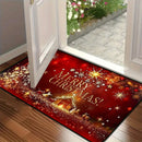 Axyaa Merry Christmas Welcome Door Mat - Non-Slip, Absorbent for Home, Bathroom & Kitchen
