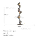 Axyaa Modern LED Glass Floor Lamp for Living Room Hotel Home Decor
