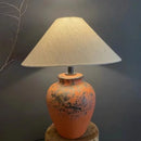 Axyaa Ceramic Table Lamp for Home and Hotel Living, Bedroom, Study, and Desk Lighting