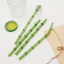 Axyaa Glass Straws Set of 4 with Cleaning Brush