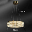 Axyaa Crystal Ring Pendant Light - High-end Modern Minimalist Luxury