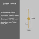 Modern Gold LED Wall Light for Home Decor by Axyaa - Sleek Design for Living Room & Bedroom