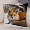 Axyaa Fox Pillowcase for Home, Office, Car Decor