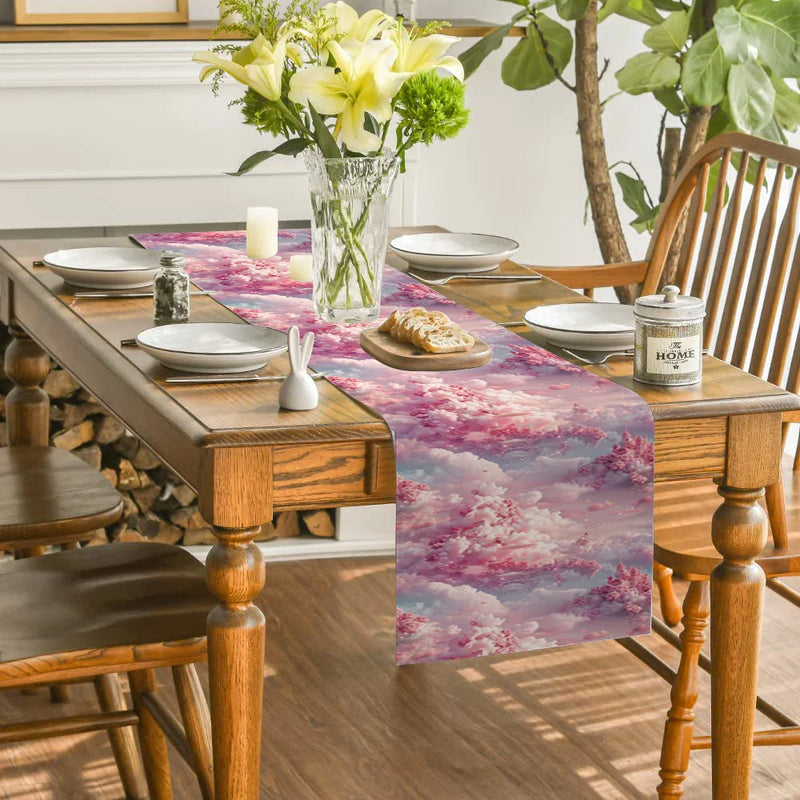 Axyaa Cloud Castle Table Runner - Kitchen & Party Dresser Decor