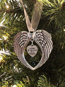 Axyaa Angel Wing Photo Holder Ornament for Christmas Tree