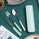 Axyaa Ceramic Handle Cutlery Set in Box