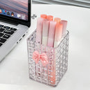 Axyaa Square Pen Holder Pencil Container for Office Supplies & Makeup Brushes