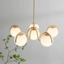 Axyaa Nordic Magic Bean Pendant Light, Red Cream Chandelier for Living, Bedroom, Dining