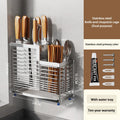 Axyaa Stainless Steel Utensil Storage Rack - Kitchen Organizer for Flatware, Chopsticks, Spoons
