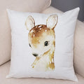 Axyaa Animal Cushion Cover - Cute, Watercolor, Sofa Decor Pillowcase